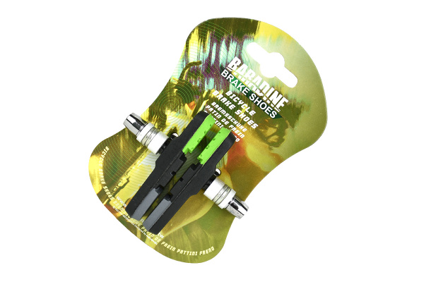 Колодки тормозные Baradine 960V, МТВ, 72мм, зелено-черно-серые